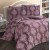 Lenjerie de pat, bumbac 100% satinat (jacquard), pat dublu, mov